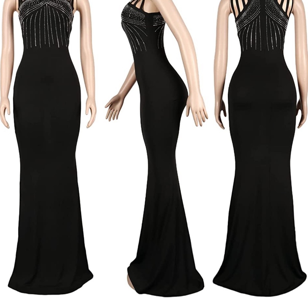 Black evening gown